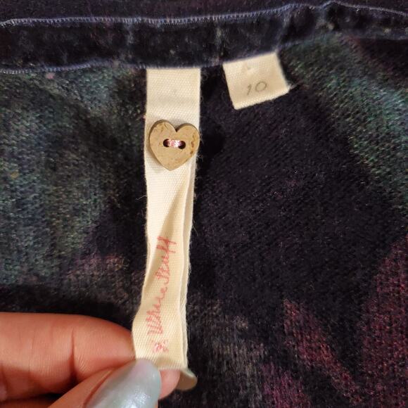 White Stuff Embroidered Floral Knit Wool Cashmere Sweater Midi Dress Size 10 - Picture 7 of 11